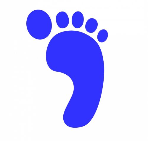 Foot Print - Blue