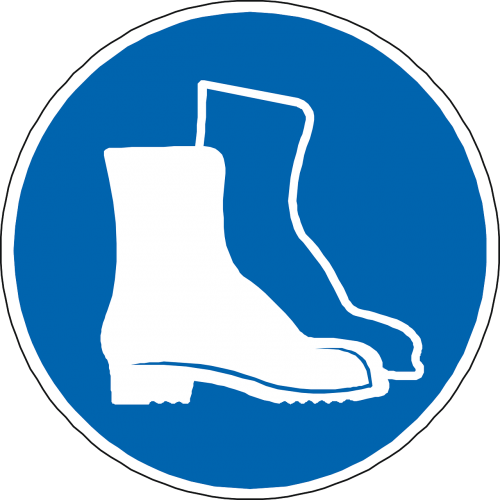 foot protection boots blue