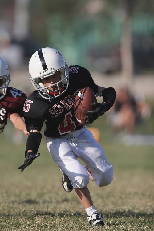 football action running back