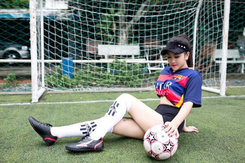 football girl model
