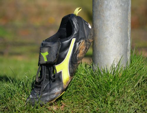 football shoe grass