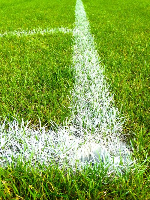 football field corner grass