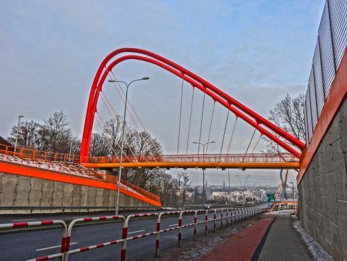 footbridge bydgoszcz crossing