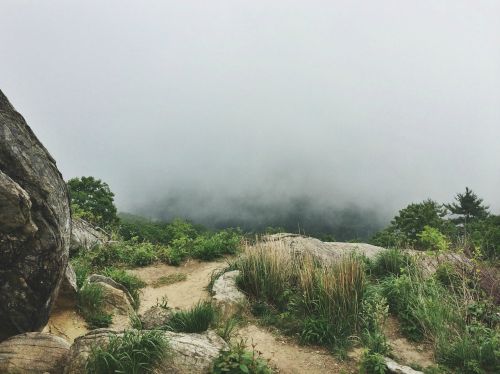 footpath mountains landscape