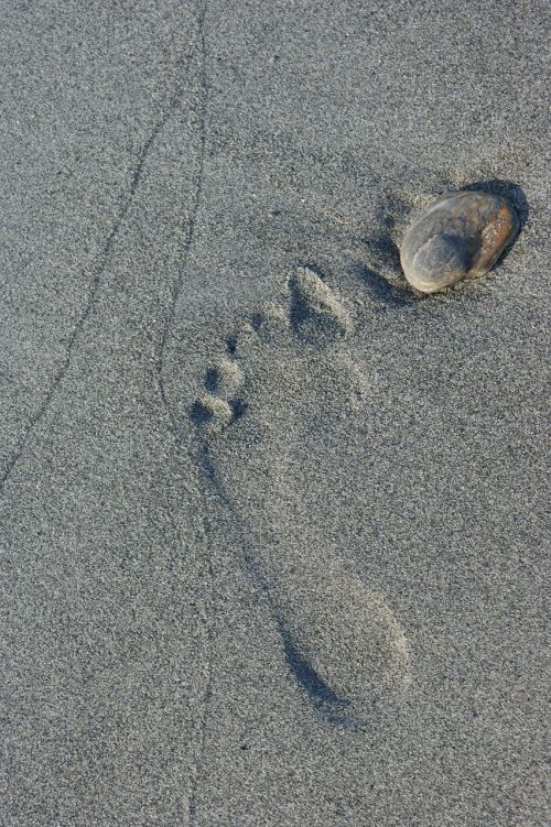 footprint sand direction