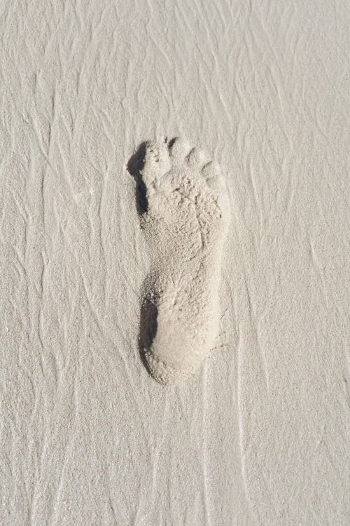 Footprint In Sand