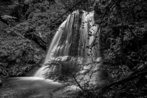forest waterfall schliersee