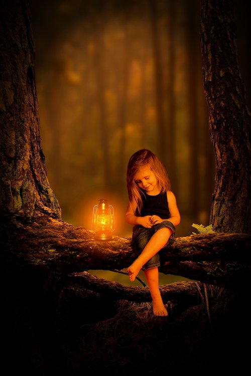 forest  girl  child