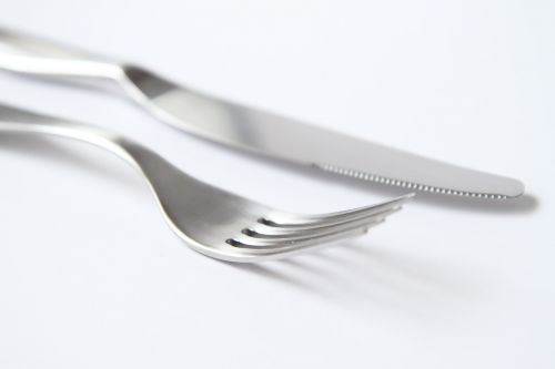 fork knife silverware