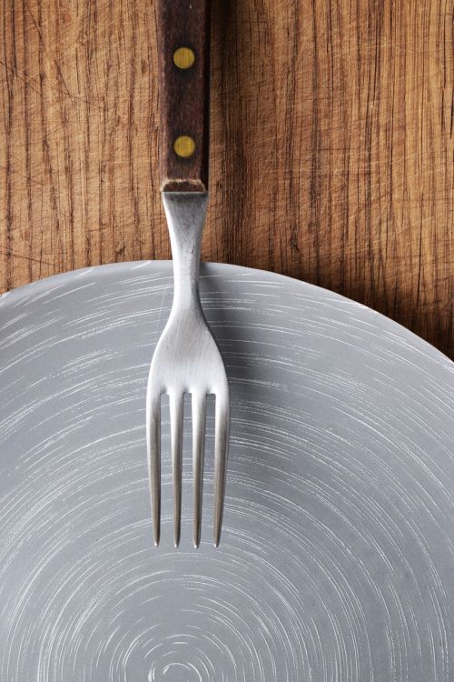 fork plate dish