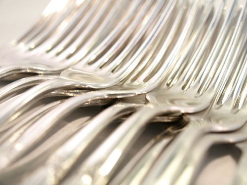 fork silver metal