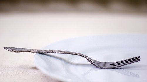 fork  plate  table