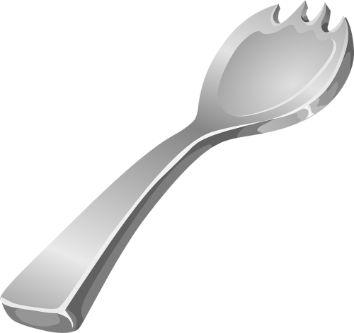 fork metallic steel