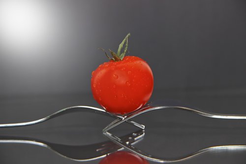 forks  tomato  still life