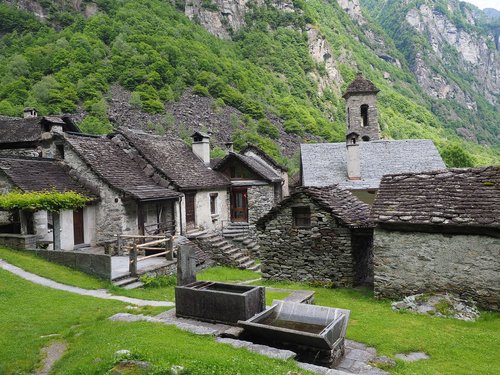 foroglio  village  stone houses