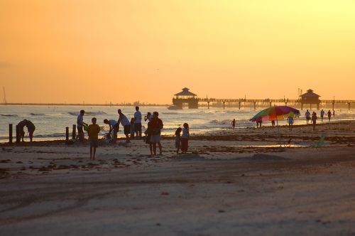 fort myers beach florida sunset