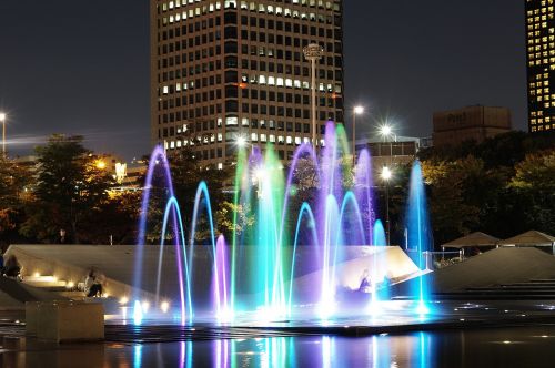 fountain reflect han river