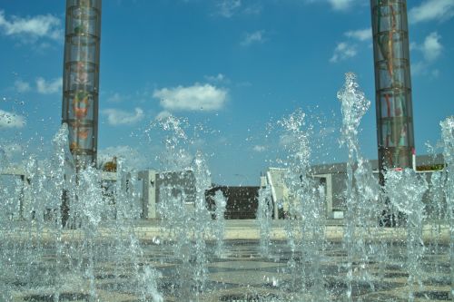 fountain stadium pillar