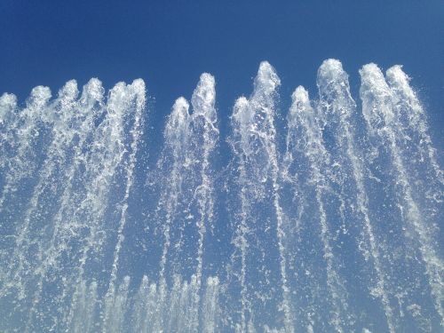 fountain water blue