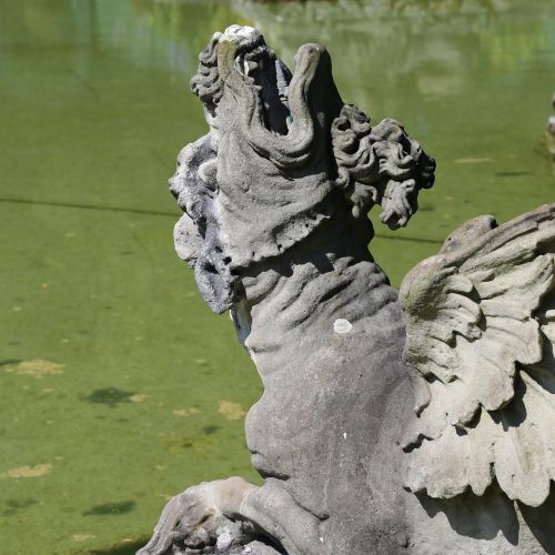 fountain gargoyle figure