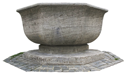 fountain natural stone water basin