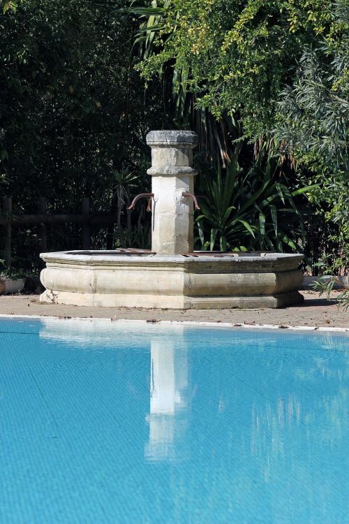 fountain swimming pool water