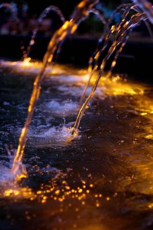 fountain water backlight