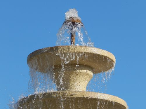 fountain water flowing water