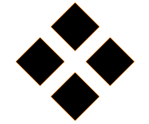 four diamonds logo icon