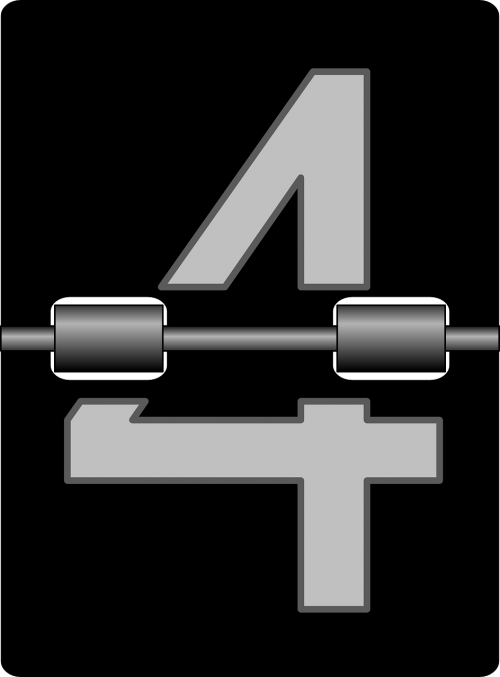 four numbers clock