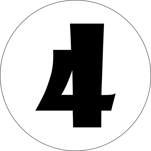 four 4 number