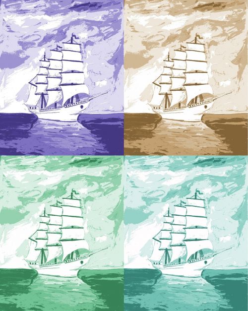 Four Sailboat