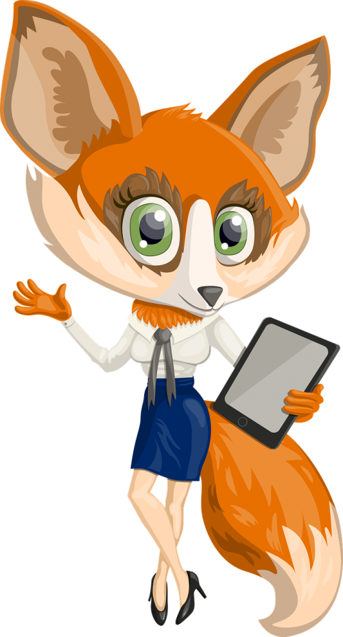 fox character tablet