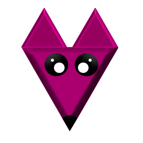 fox logo purple