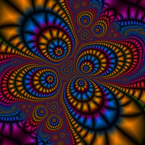 fractal abstract background colour