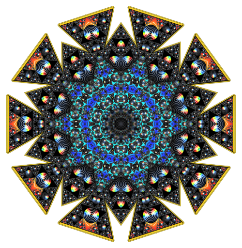 fractal tile kaleidoscope