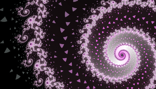 fractal spiral purple