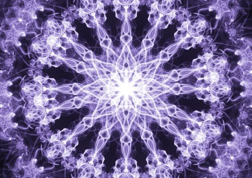 fractal mandala purple