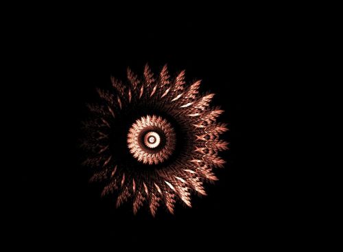 fractal circle wreath