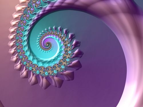 fractal spiral art