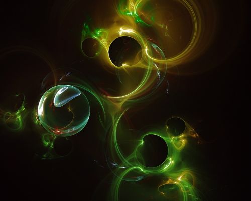 fractal bubbles light