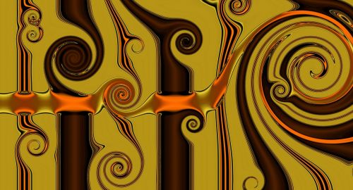 fractal ornament wave motion