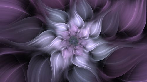 fractal flower lavender