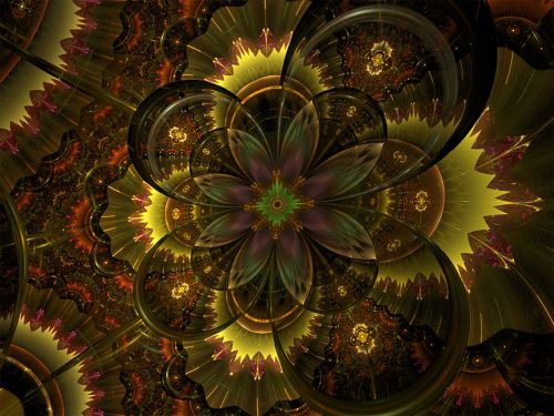 fractal flower fall