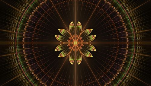 fractal floral mandala