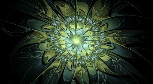 fractal green gold