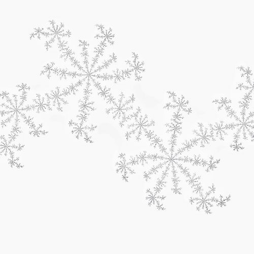fractal white snow