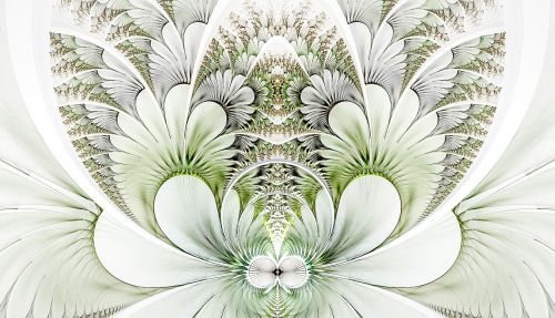 fractal delicate white background