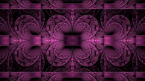 fractal magenta pattern