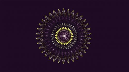 fractal purple mandala
